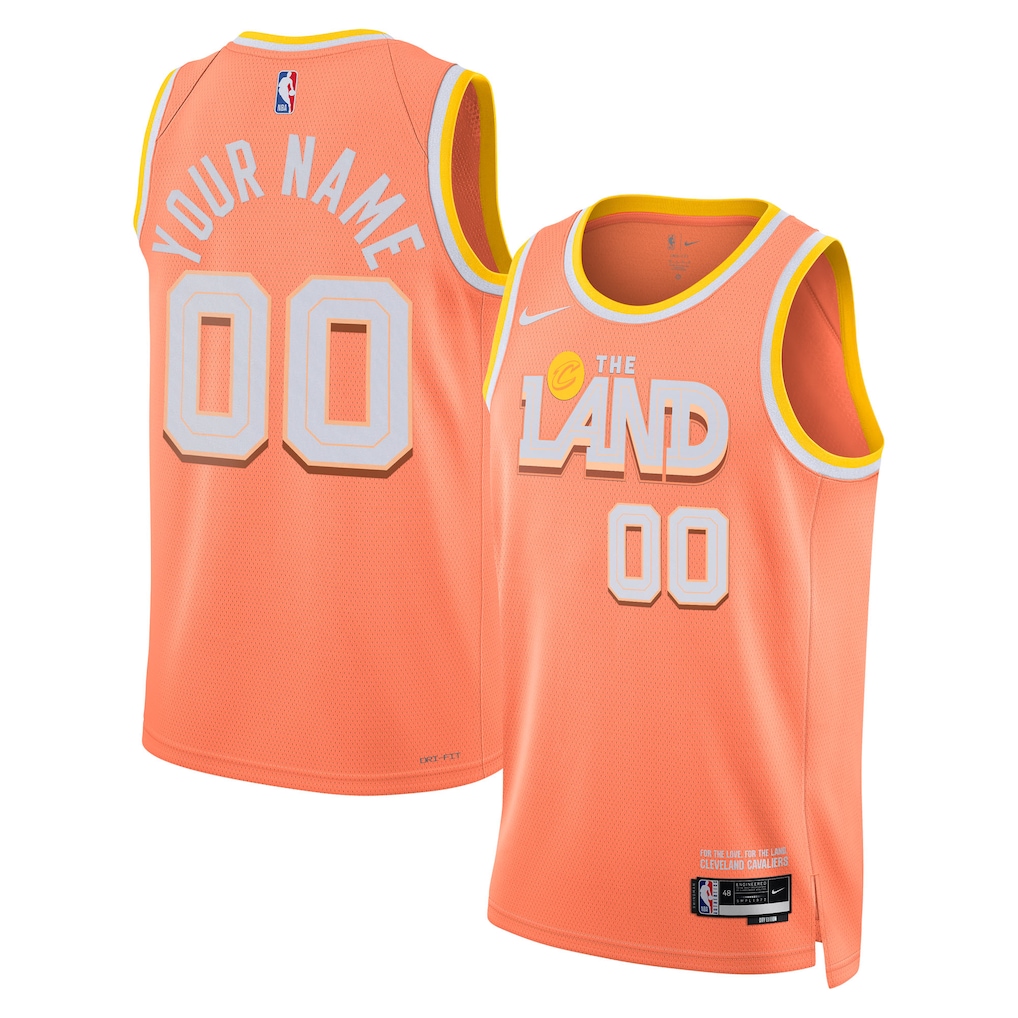 Custom Cleveland Cavaliers 2025/26 City Edition Swingman Jersey - Orange