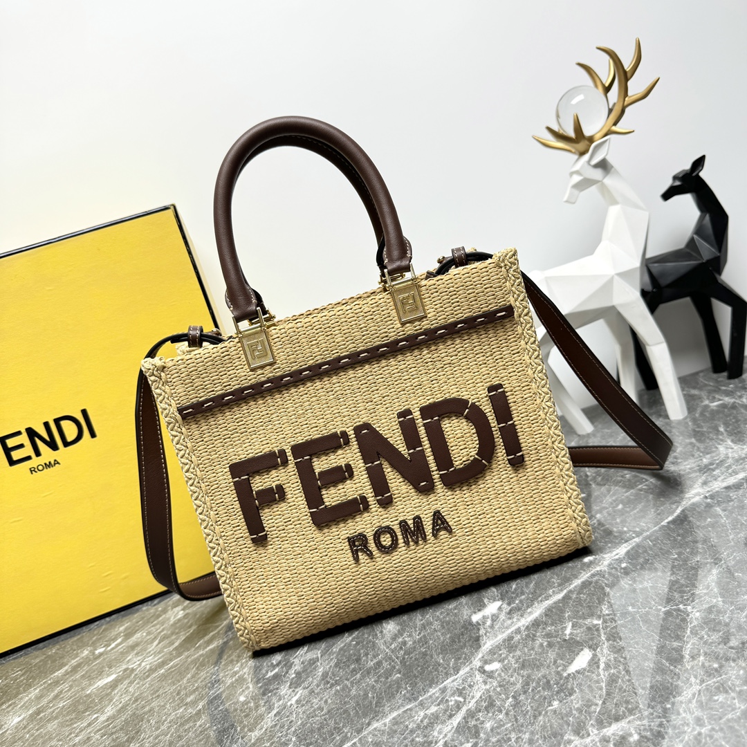 TOP FENDI Sunshine Bag 25cm - Brown