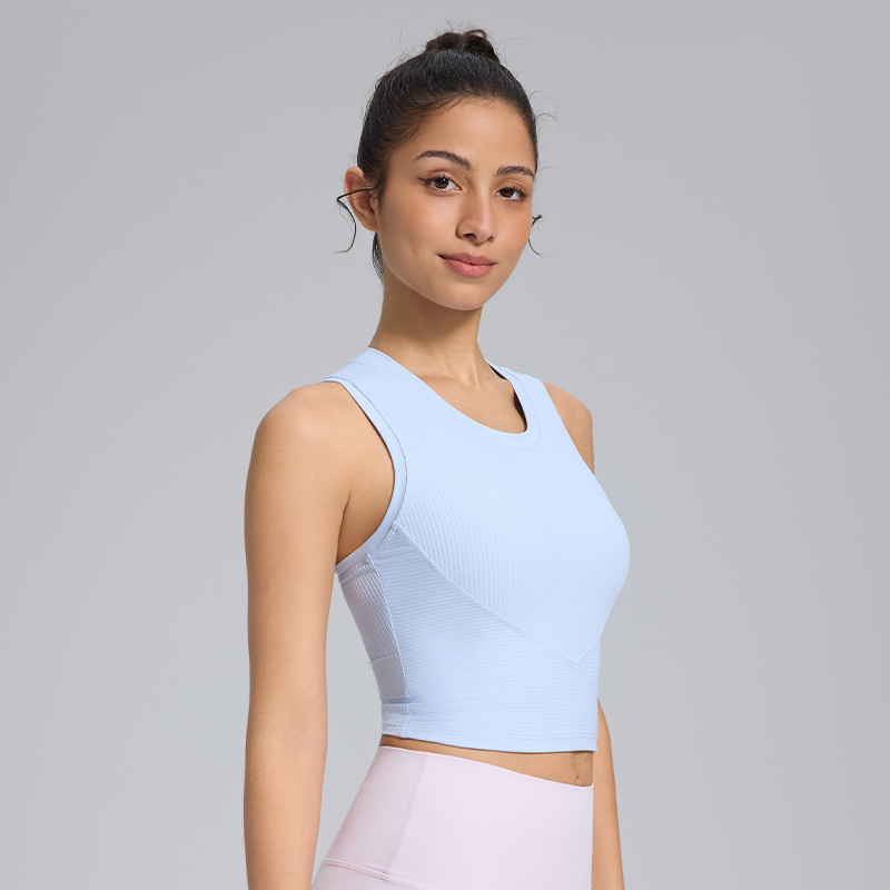 Fashion Ribbed Womens Sports Tank Top 3rd Verson