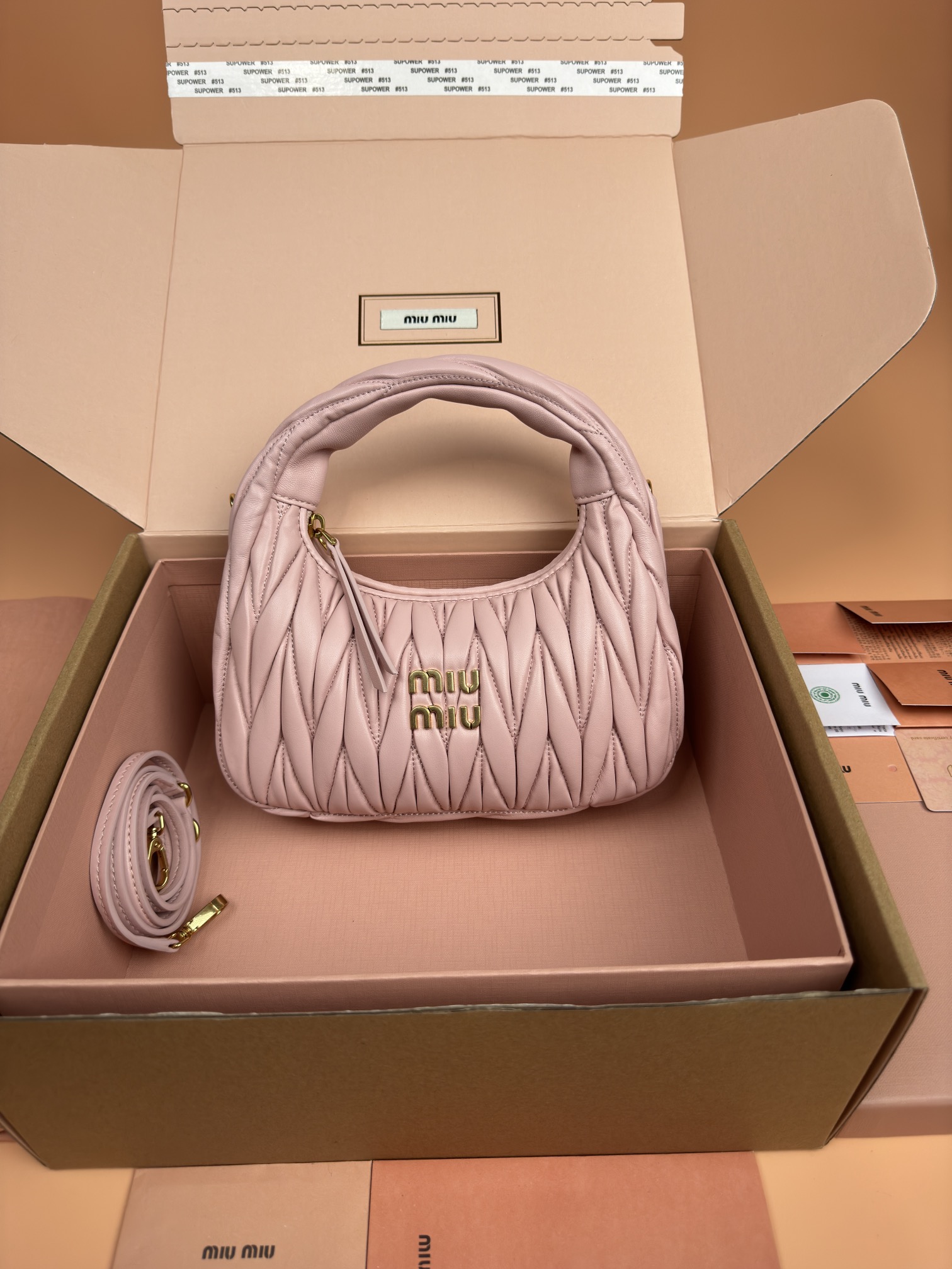 TOP Miu Miu Wander Matelasse Sheepskin Clutch Bag 20*17*6CM - 9 Color
