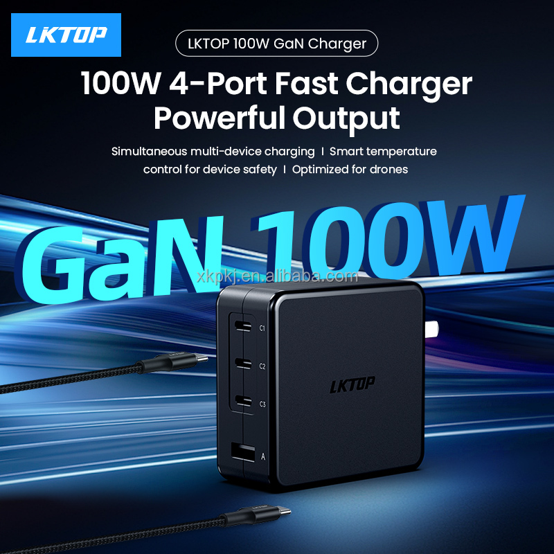 LKTOP 100W Charging Hub GaN Charger Compatible with DJI Agras Drone