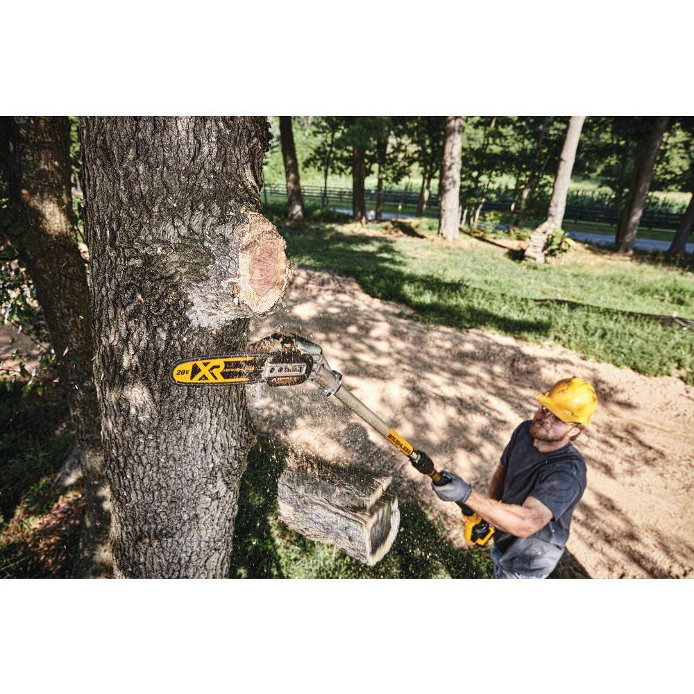 20V MAX 8in. Cordless Battery Powered Pole Saw + Hedge with (1) 4 AH Battery & Charger