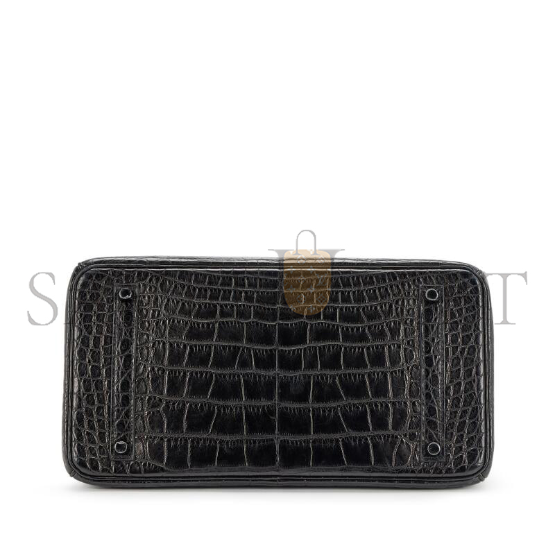 HERMÈS BIRKIN 35 SO BLACK MATTE ALLIGATOR 352011 (35*25*18cm)
