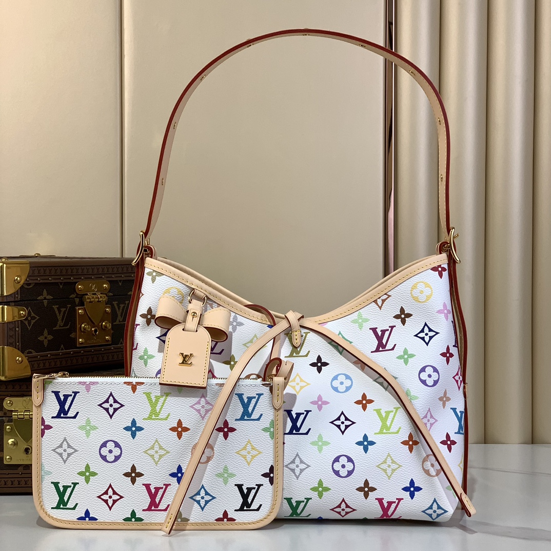 TOP Louis Vuitton LV  Carryall  Bag 29x24x12cm - White
