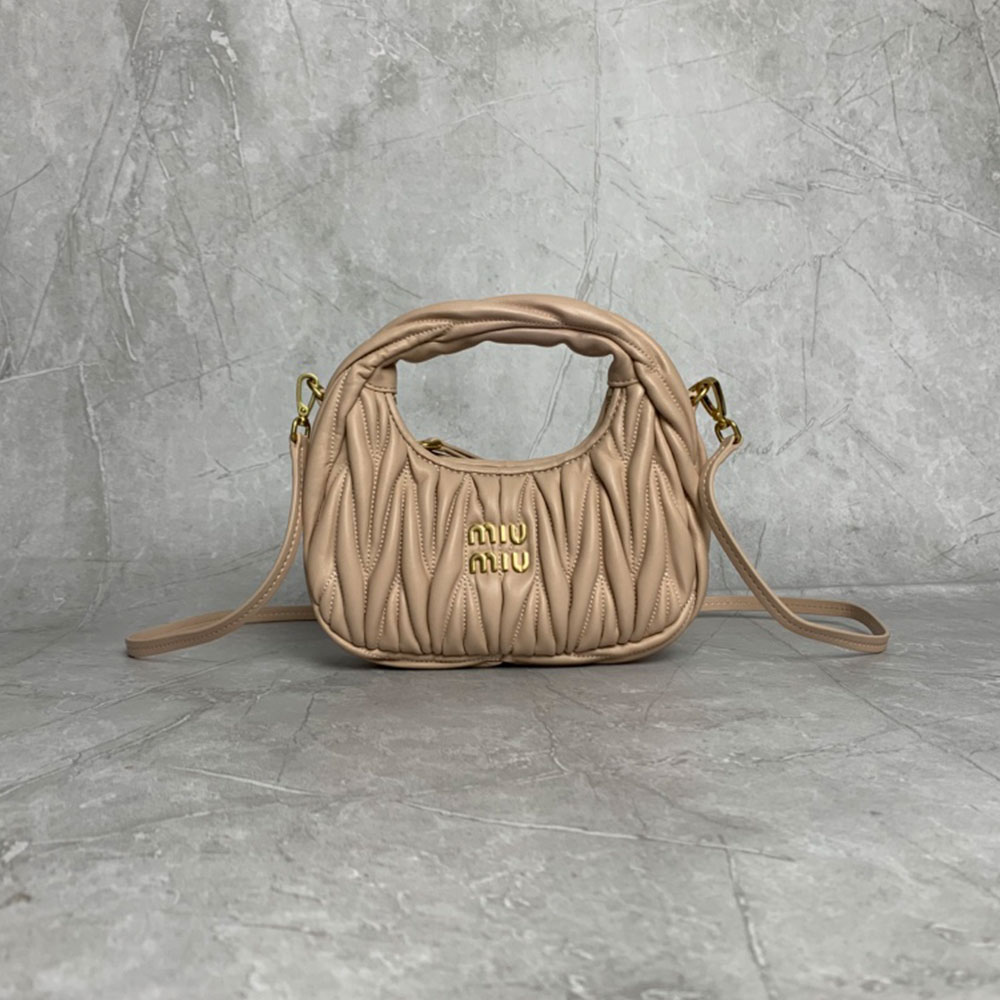 MIU MIU Wander matelassé hobo bag Mini&Small (Replica)