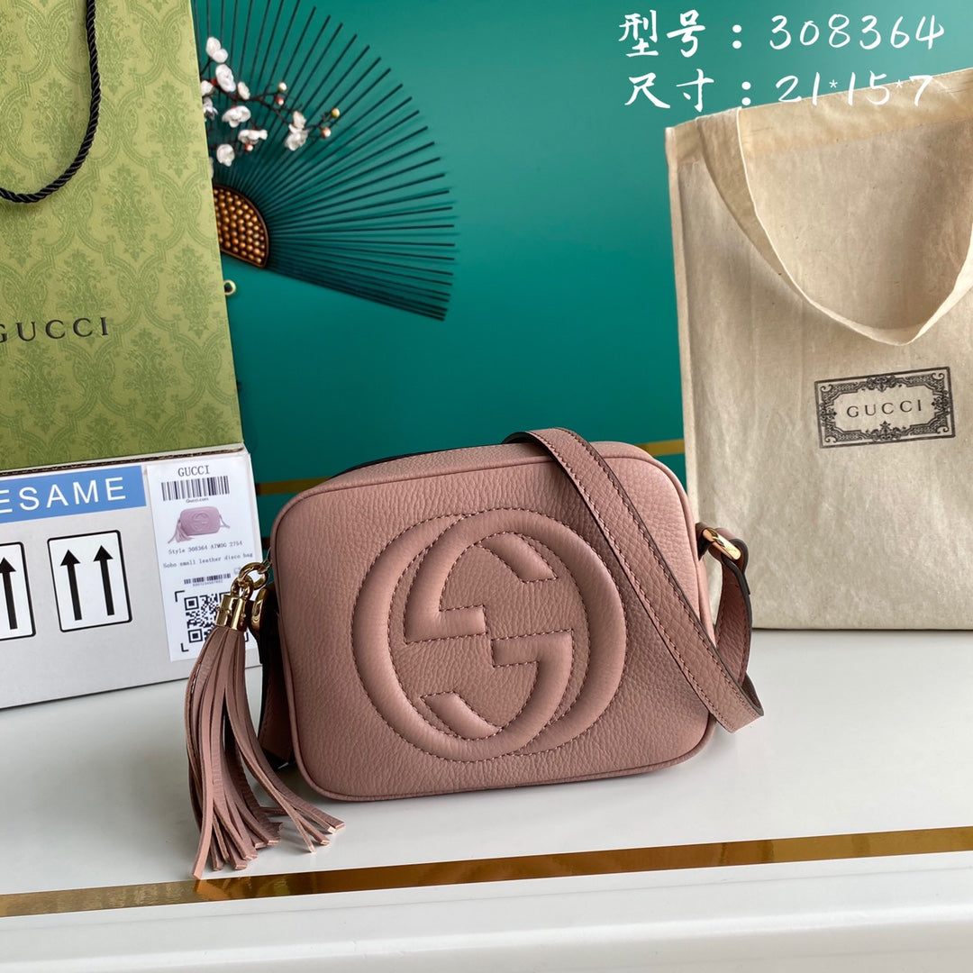 TOP GUCCI Soho Bag - Dusty Pink