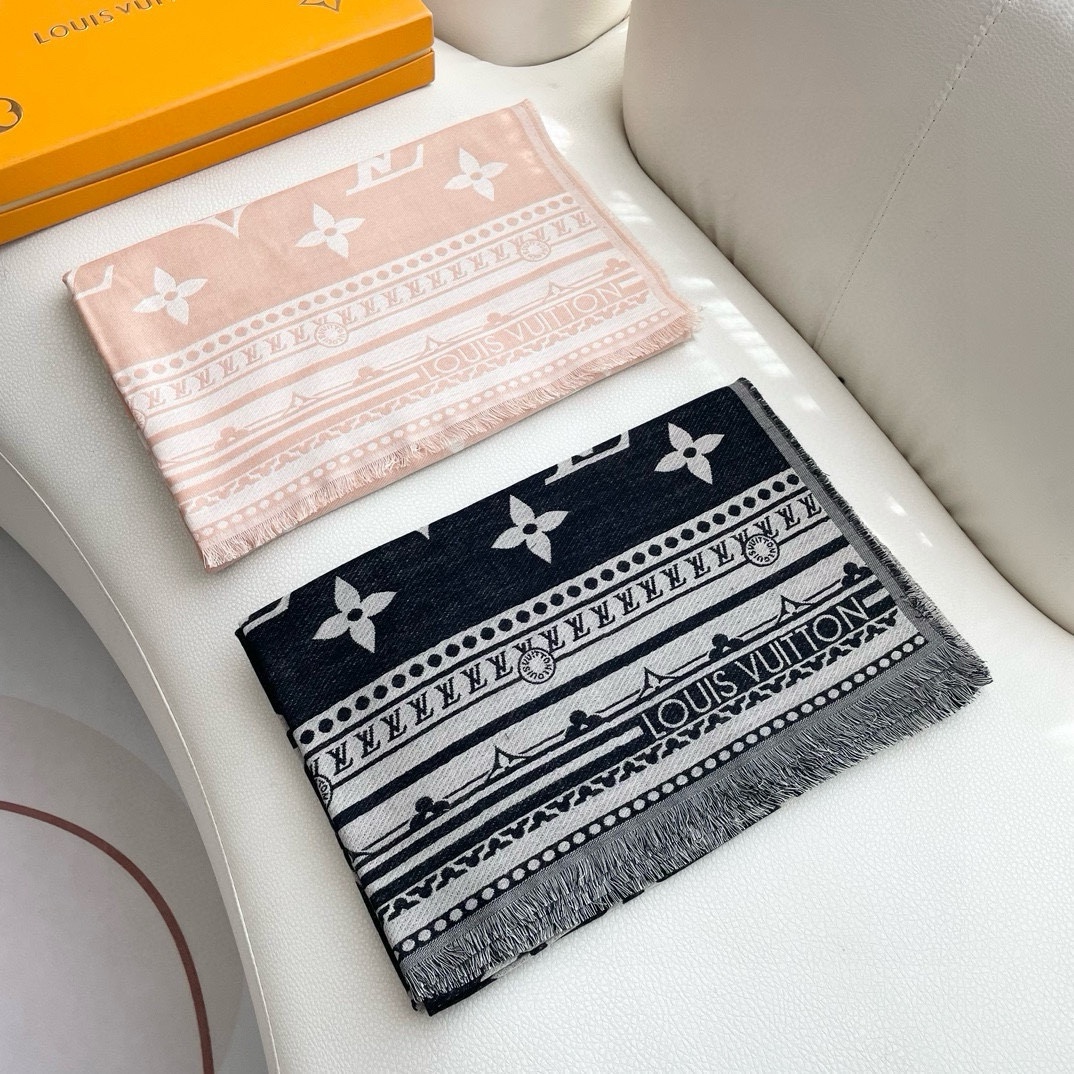 TOP Louis Vuitton LV Wool Scarf 90x200cm - 2 Color