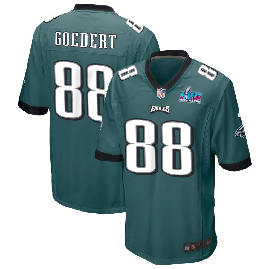Dallas Goedert Philadelphia Eagles  Super Bowl LVII Game Jersey - Midnight Green