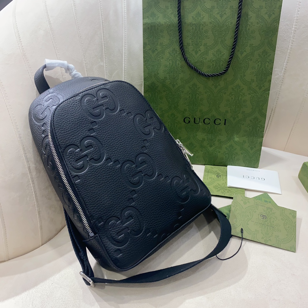 TOP GUCCI GG Crossbody Bag 29X19X7cm- Black