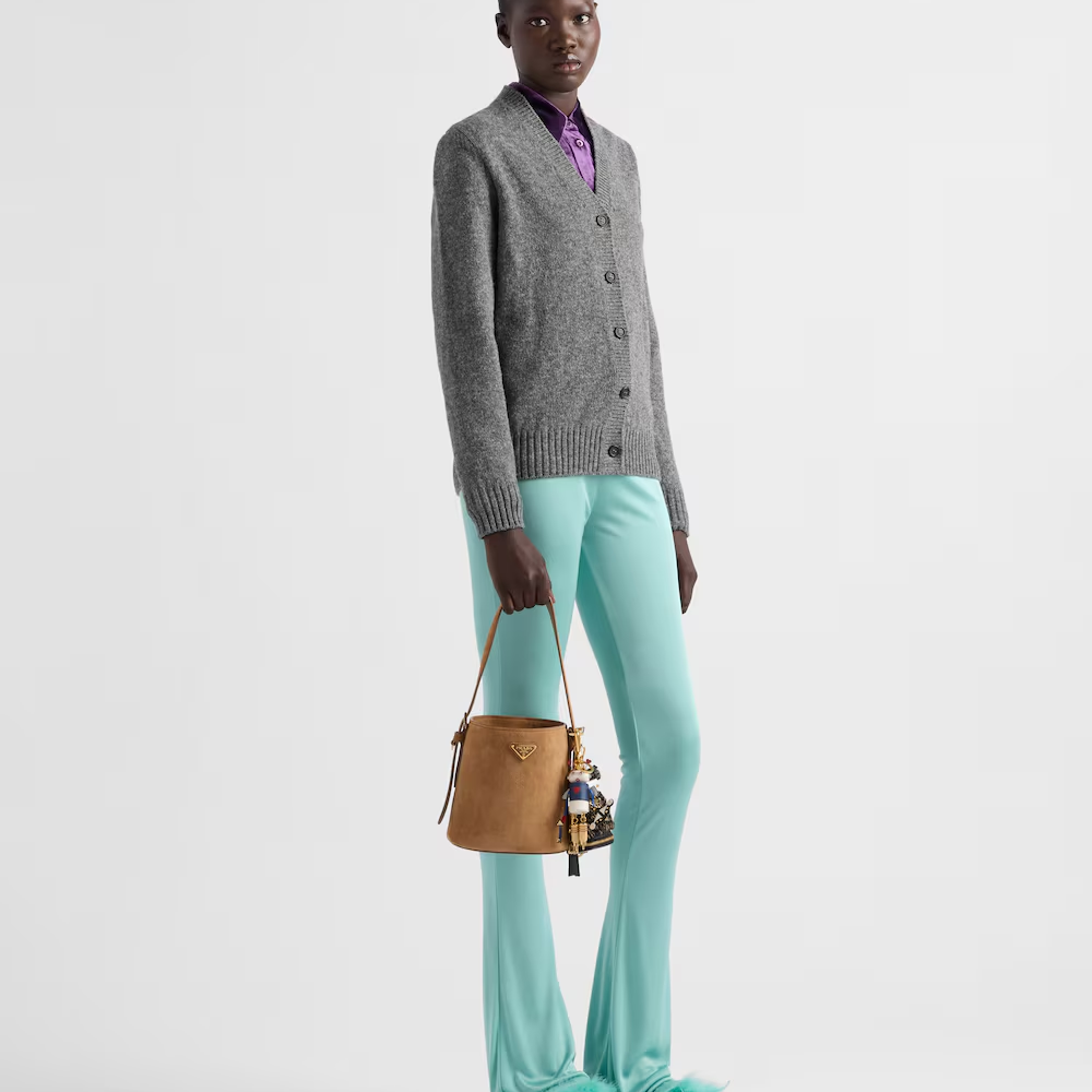 Prada Suede Mini Bucket Bag （10A Mirror Version）