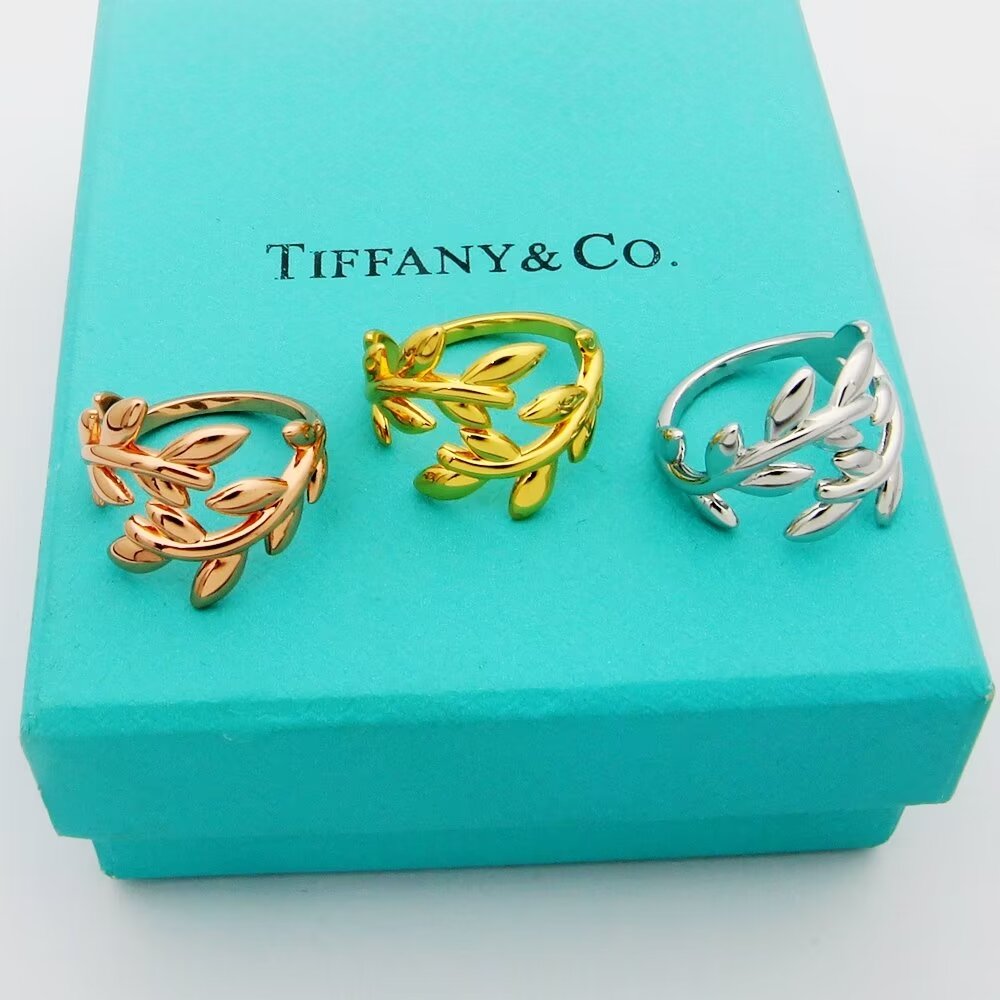 TOP Tiffany and Co. Olive Leaf Ring-3 Colors