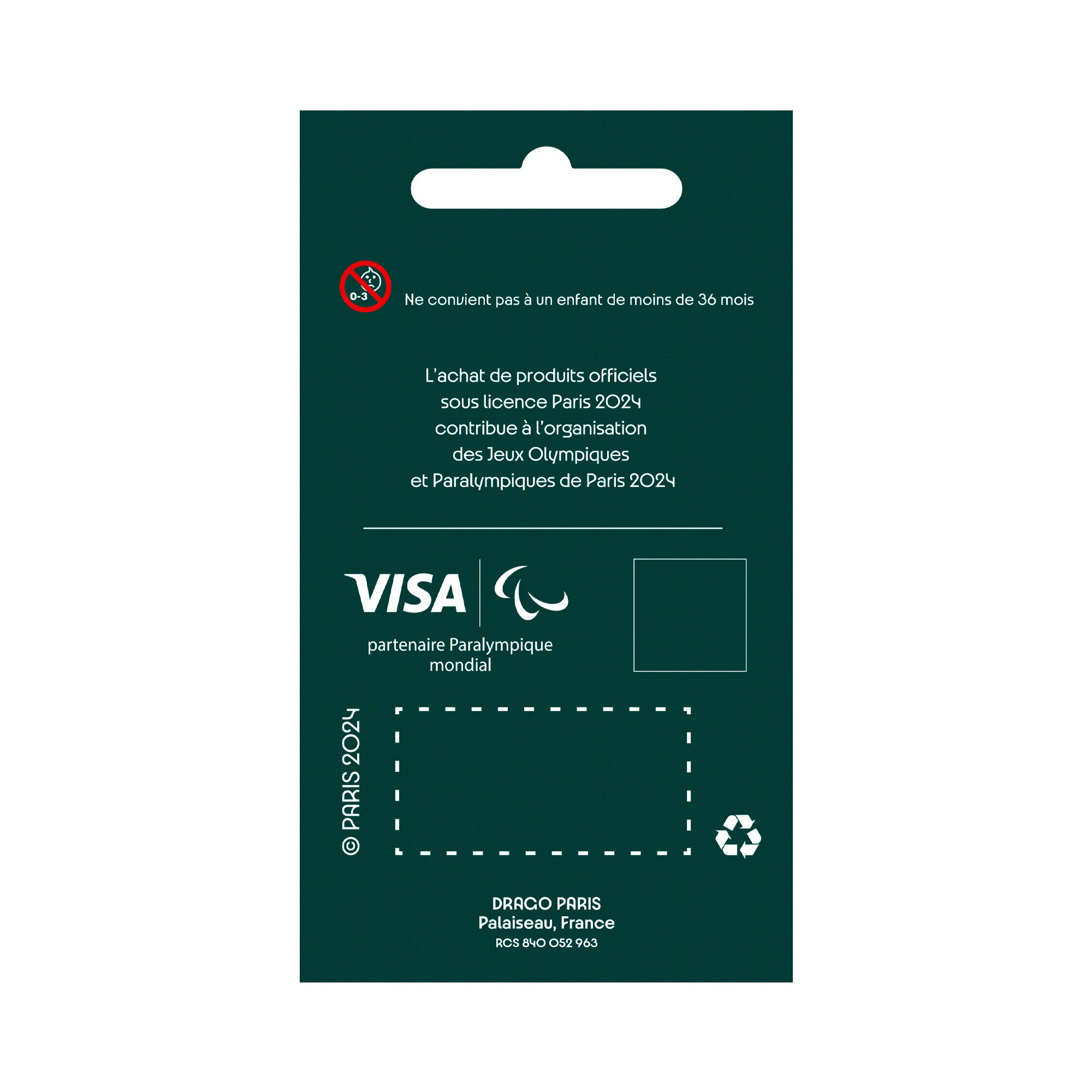 Paris 2024 Paralympics Coloured Pin Badge