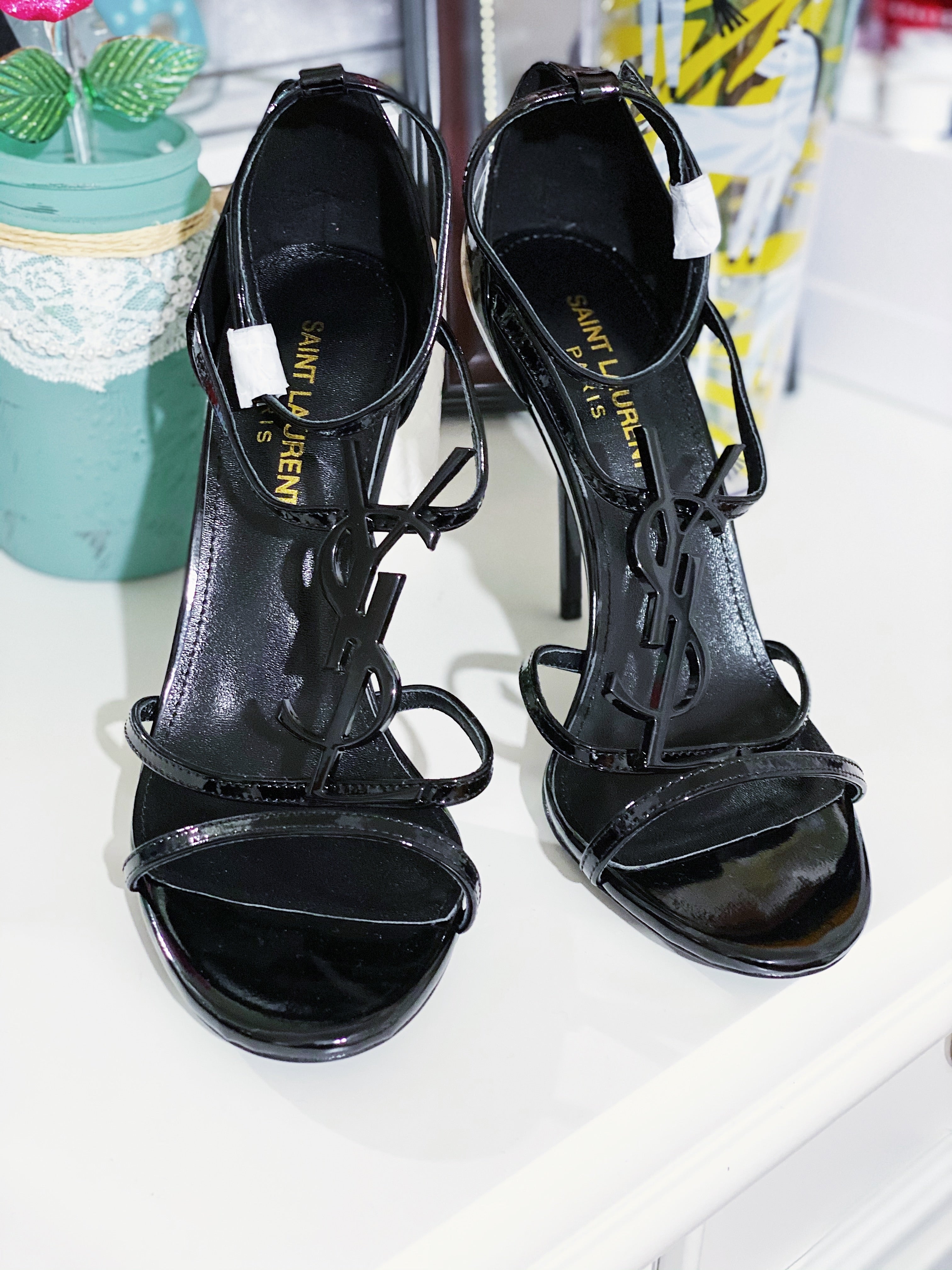 TOP Yves Saint Laurent YSL High Heels - ALL BLACK