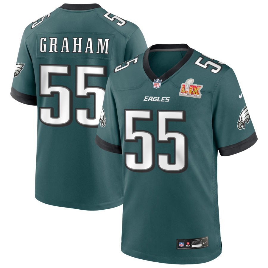 Brandon Graham #55 Philadelphia Eagles Super Bowl LIX Jersey – Men’s