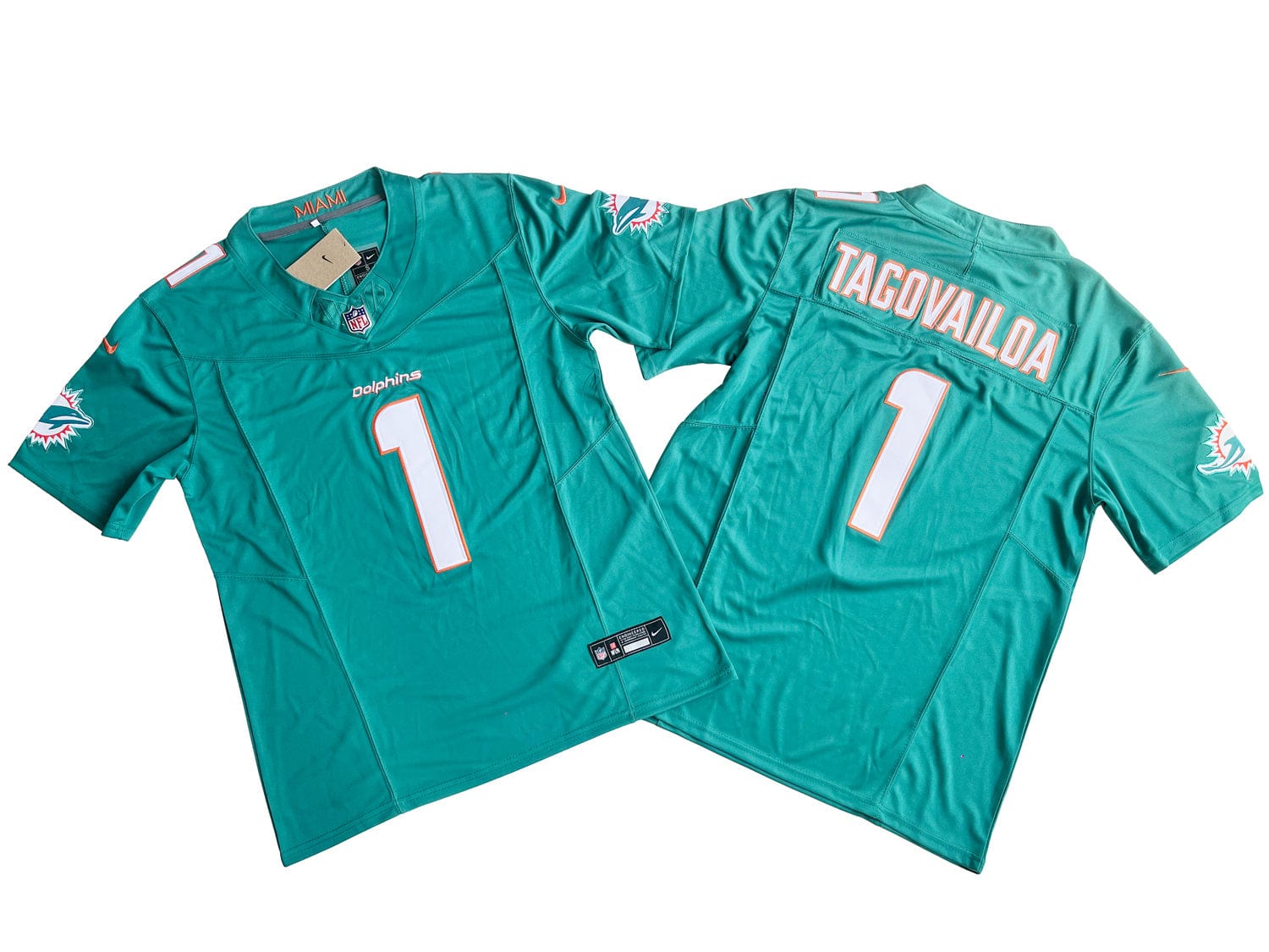 Miami Dolphins 1# Tua Tagovailoa  Vapor F.U.S.E. Limited Jersey