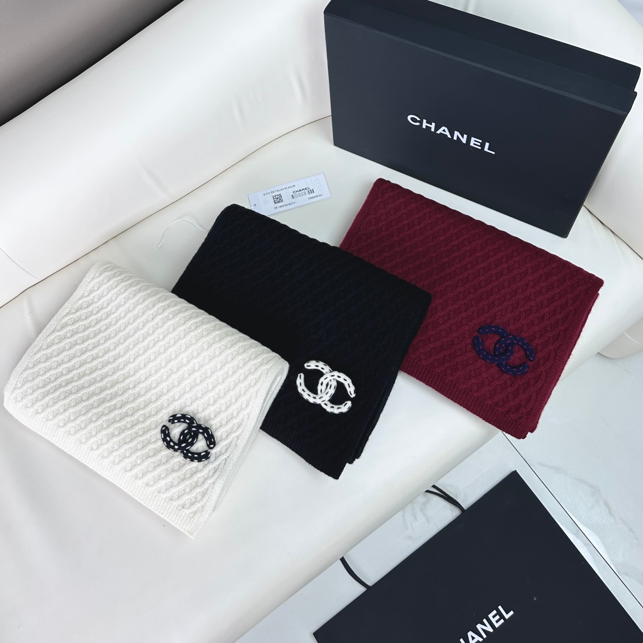 TOP CHANEL CC Wool Scarf  - 3 Colors