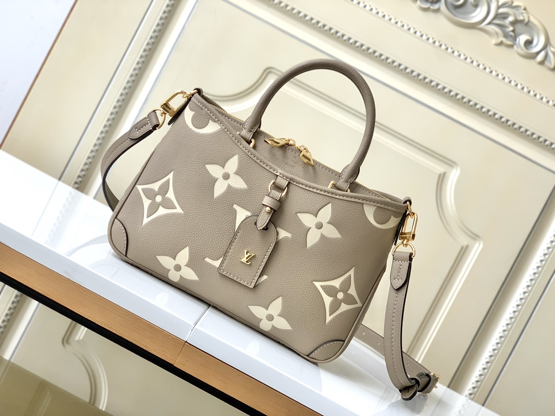 TOP Louis Vuitton LV  Small Bag Monogram Empreinte Embossed Leather 28 x 18 x 8 cm- 3 Colors