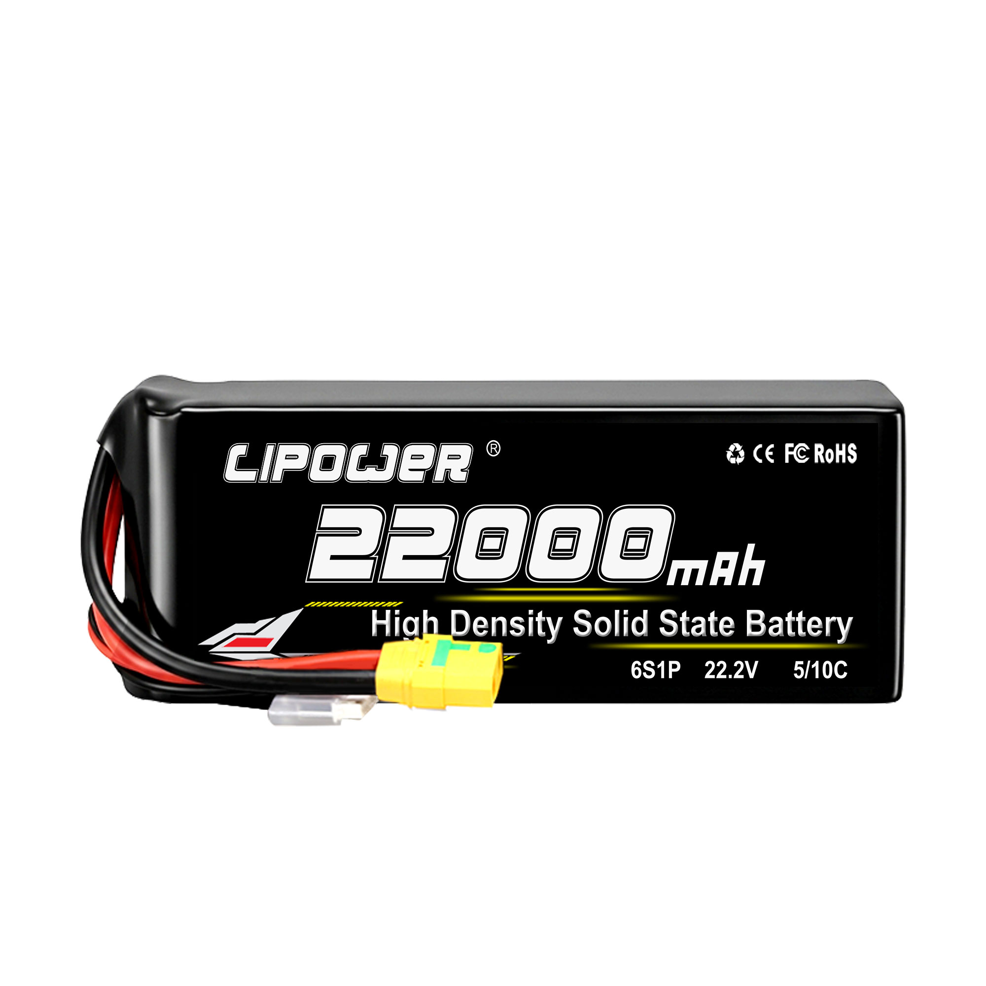 22Ah 10C 22.2V 6S High Energy Density Semi Solid State UAV Battery - lipowbattery