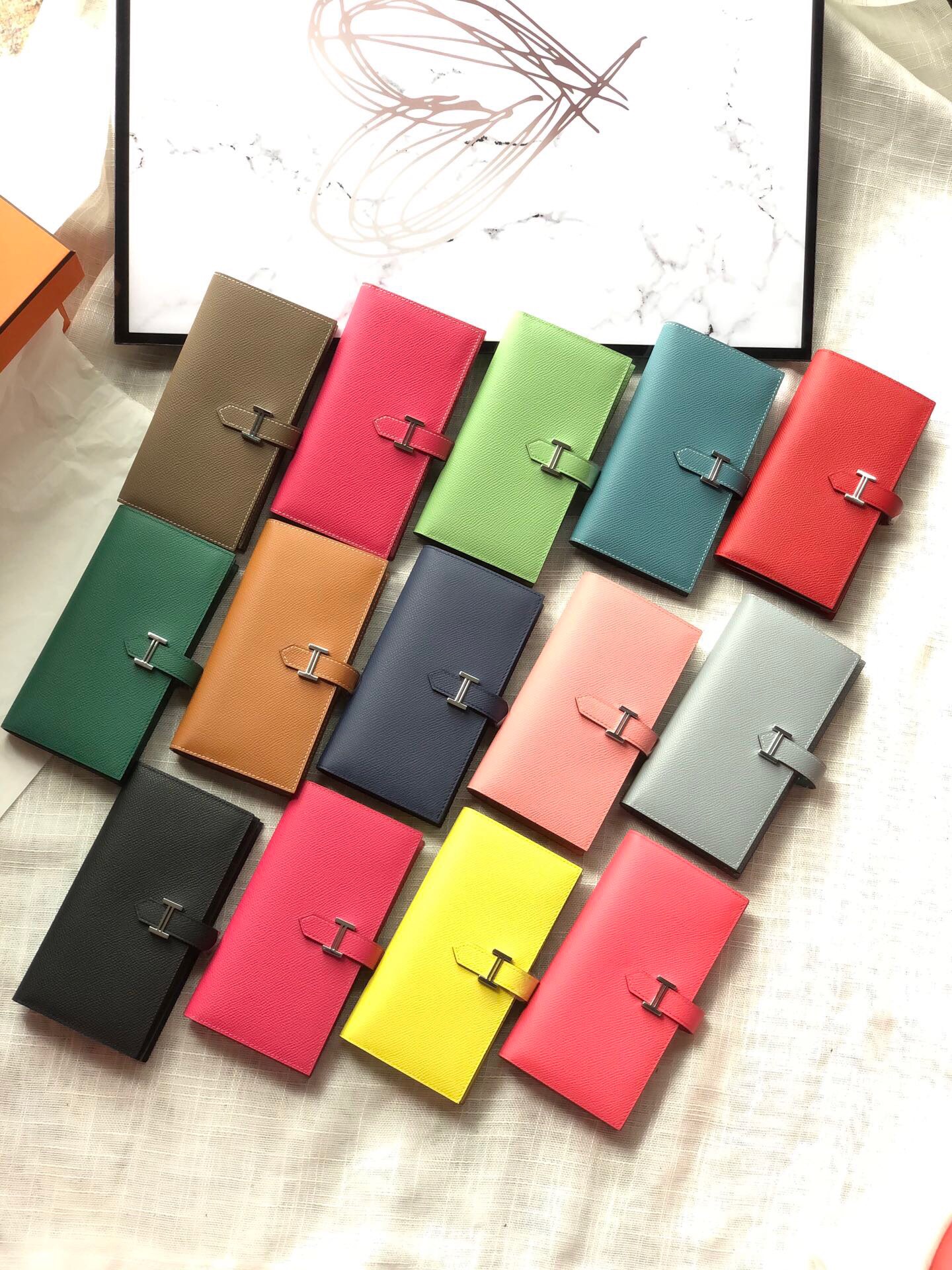 TOP HERMES Bearn Wallet Epsom Leather 17.5/9.5cm - 15 Colors