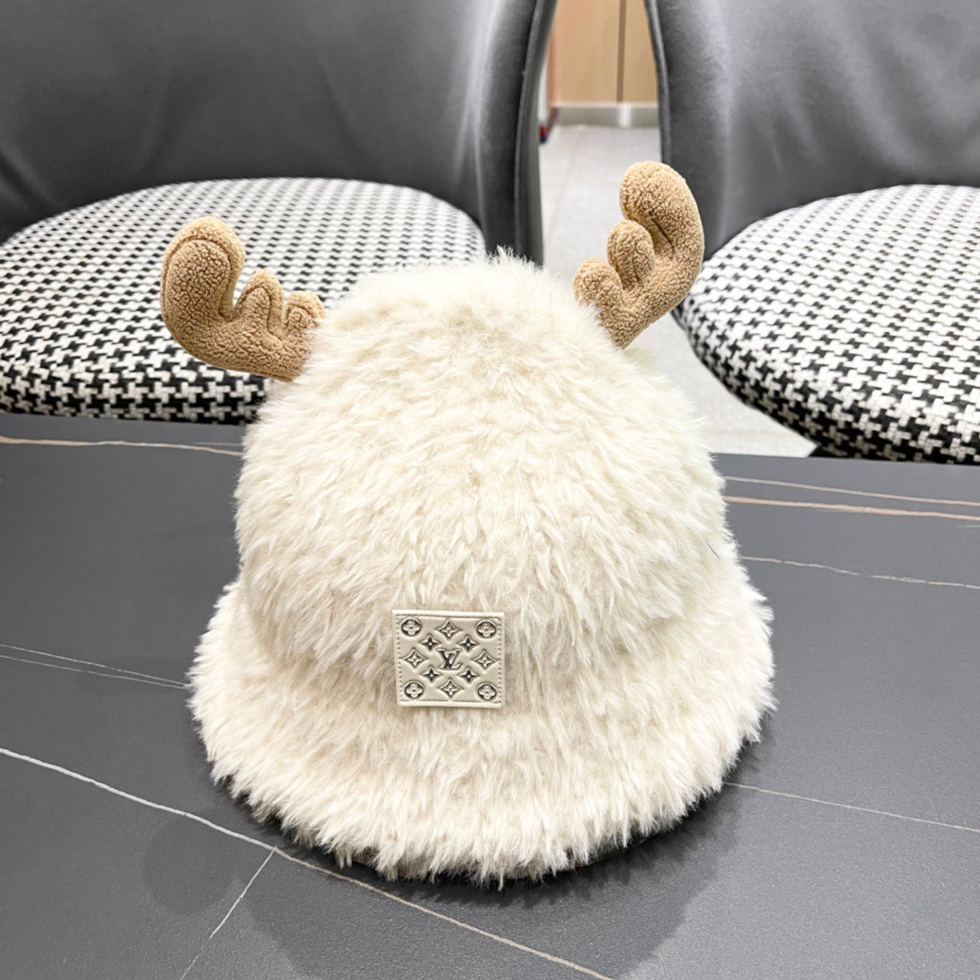 TOP Louis Vuitton LV Fluffy Fisherman's Hat - 4 Colors