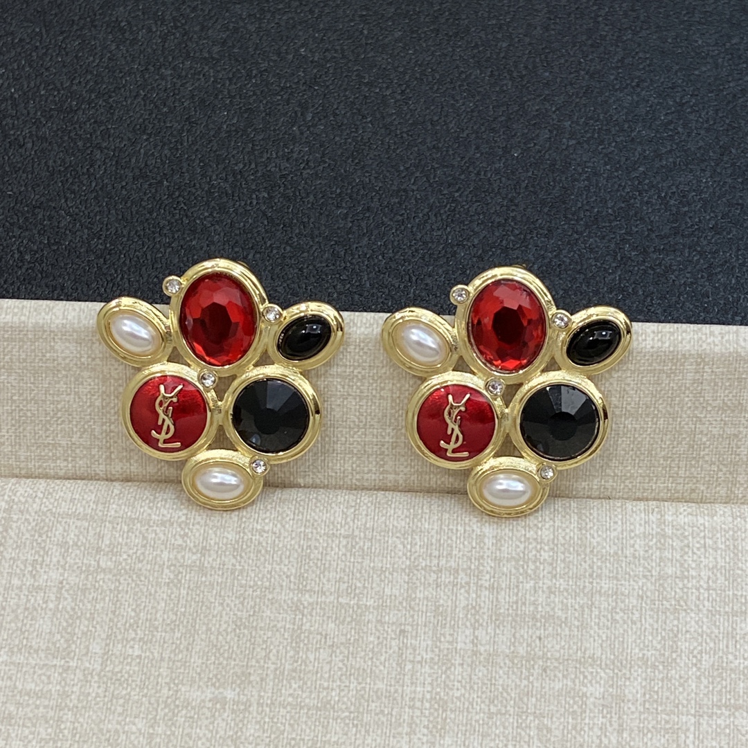 TOP Yves Saint Laurent YSL Earrings - Gold