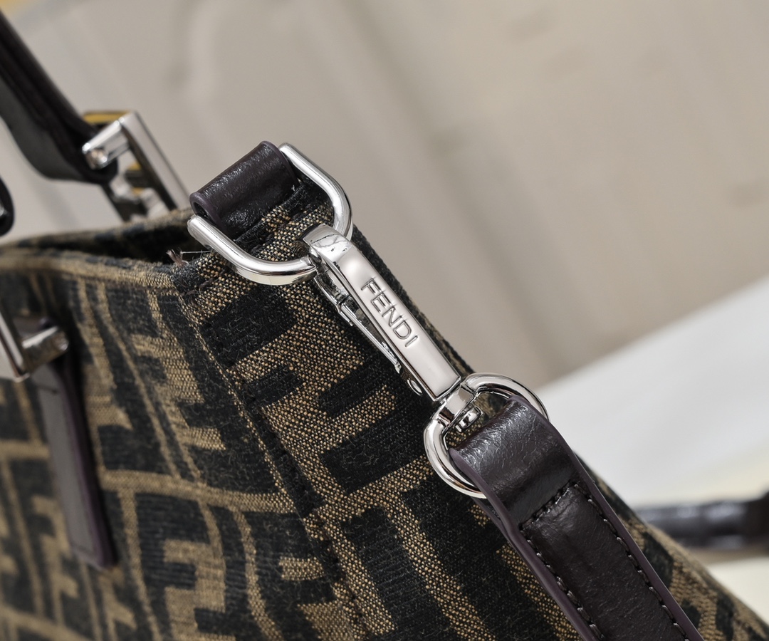 TOP FENDI F Family Jacquard Handbag