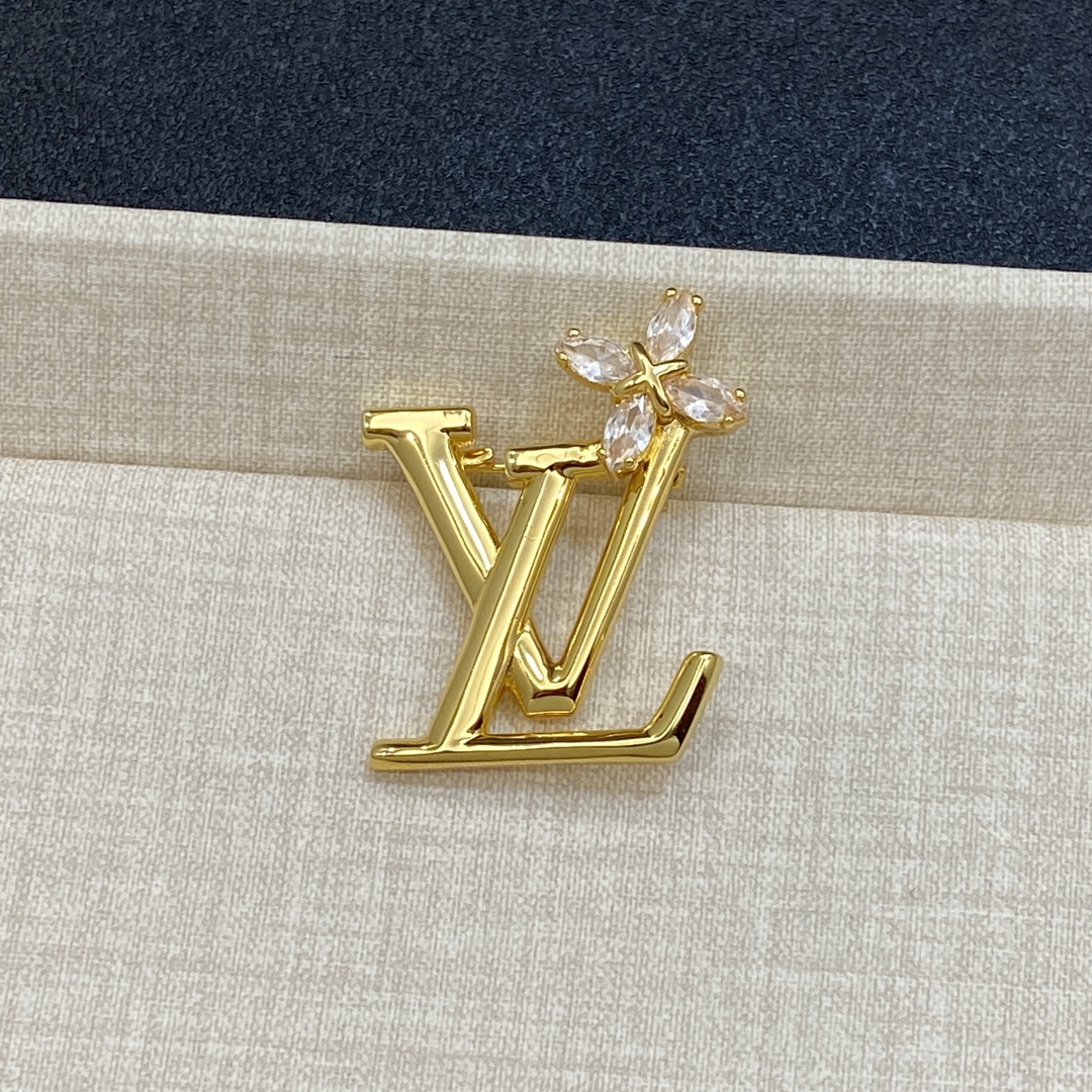 TOP Louis Vuitton LV Brooch - 3 Color