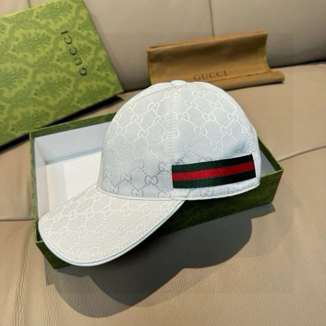 AAACAT Vintage Monogram Jacquard Baseball Cap Women Striped Ribbon Decor Adjustable Sun Hat Outdoor Casual Peaked Cap