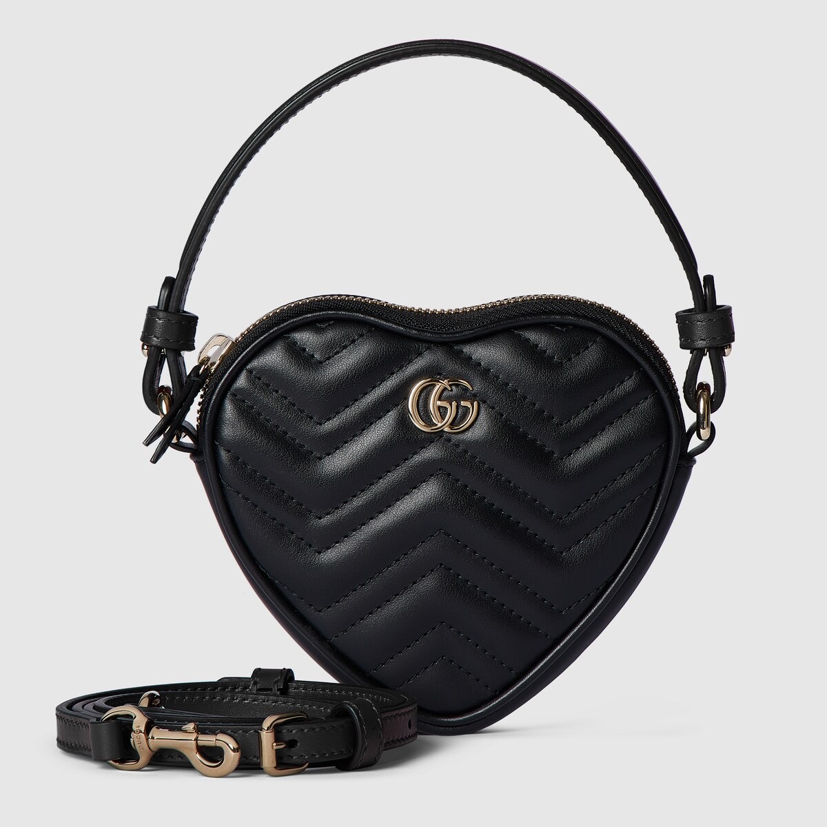 TOP GUCCI GG Marmont Heart Bag 13.5 x 11.5 x 2.5 cm - 2 Colors