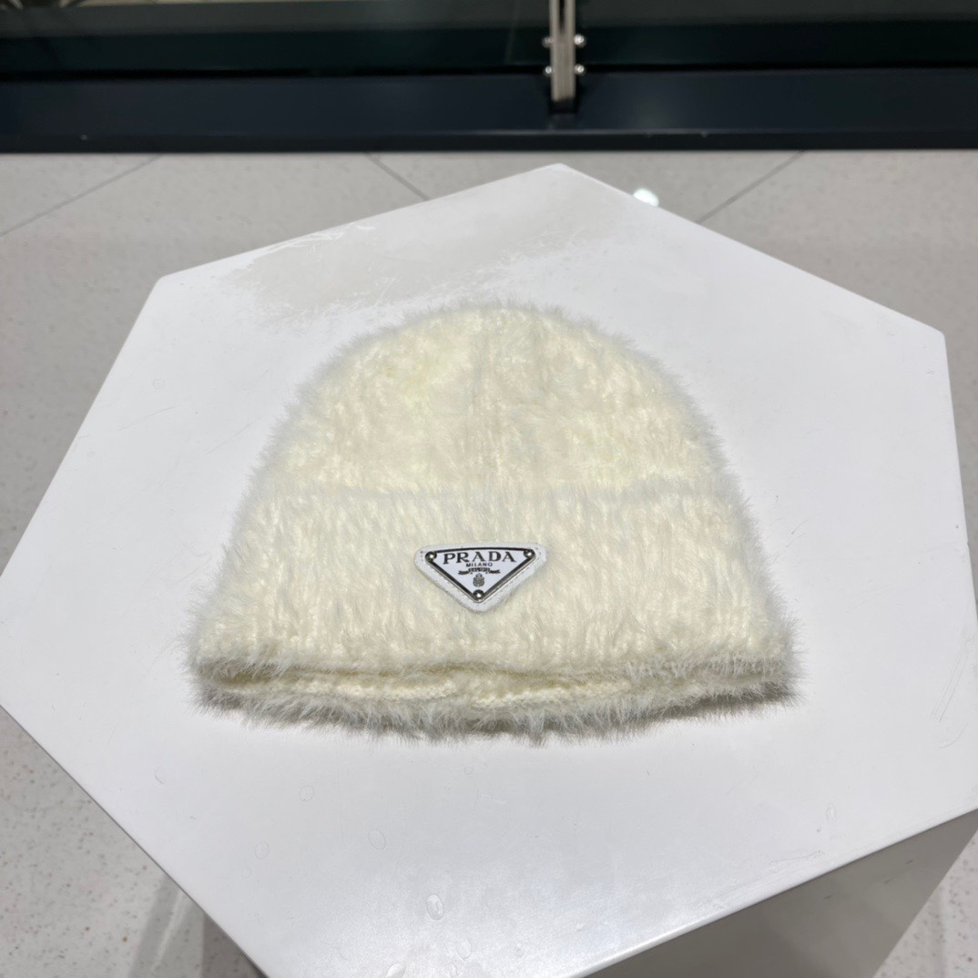 TOP PRADA Autumn And Winter Wool Cap - Six Colors