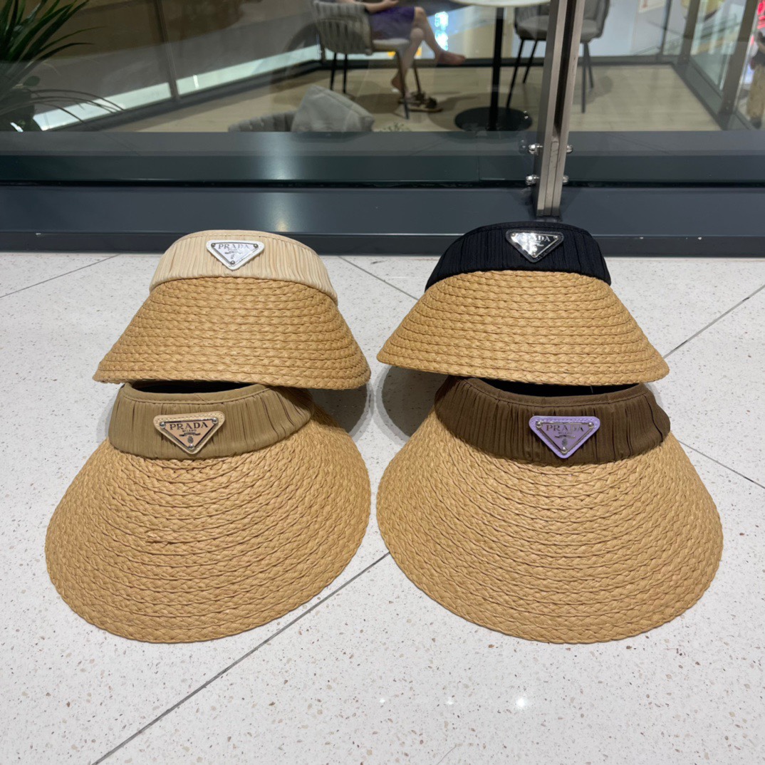 TOP PRADA Empty -Top Cover Hat - Four Colors