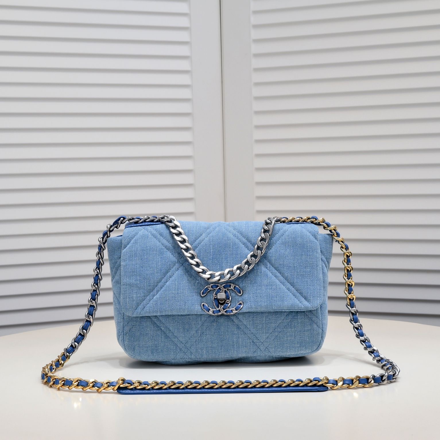 Chanel 19Bag Denim Canvas Handle Crossbody Bag（Replica）