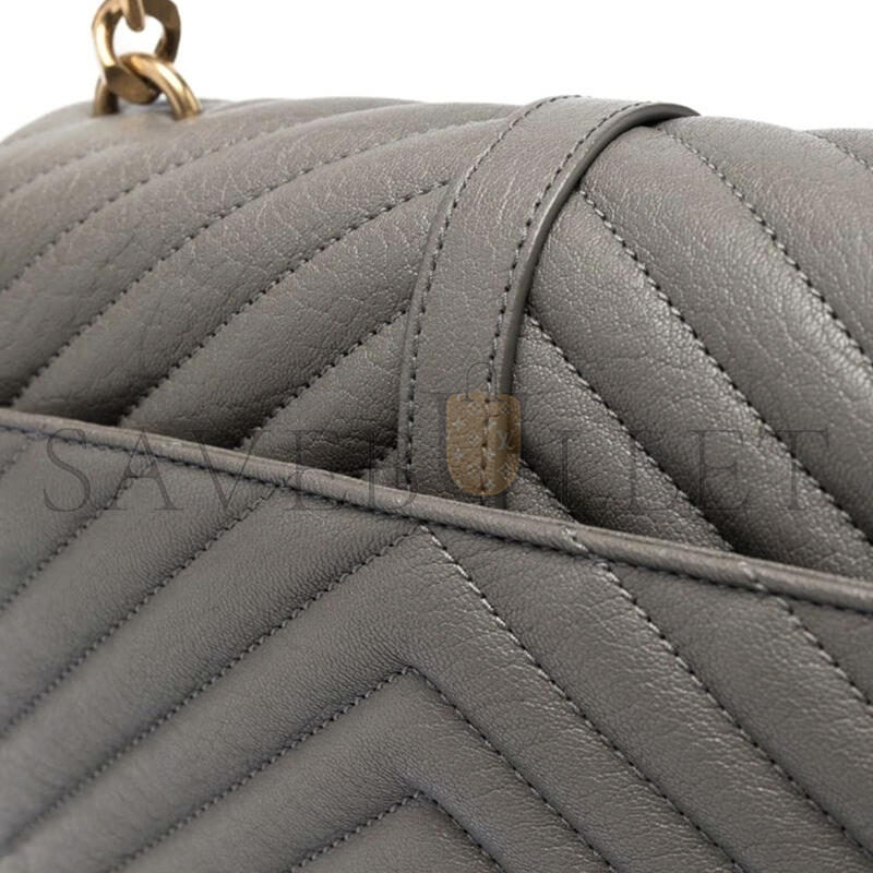 YSL COLLEGE MEDIUM IN QUILTED LEATHER 392737500489 (24*17*6.5cm)