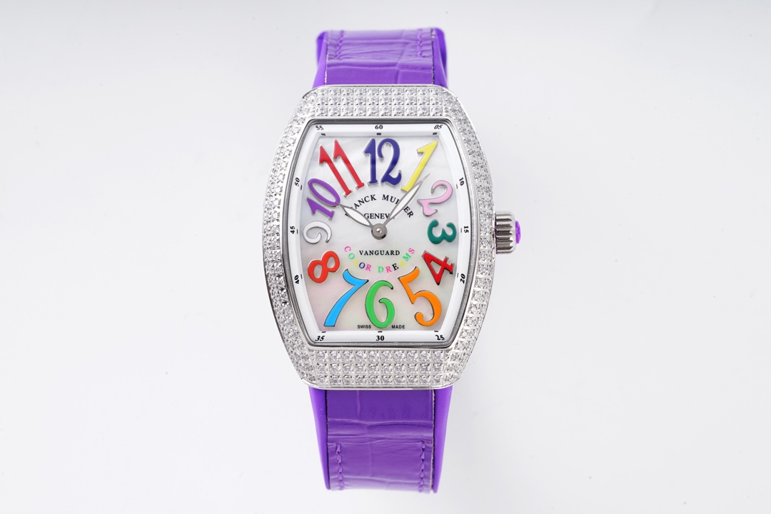 TOP Franck Muller Cintrée Curvex Color Dream Watch 32mm-8 Colors