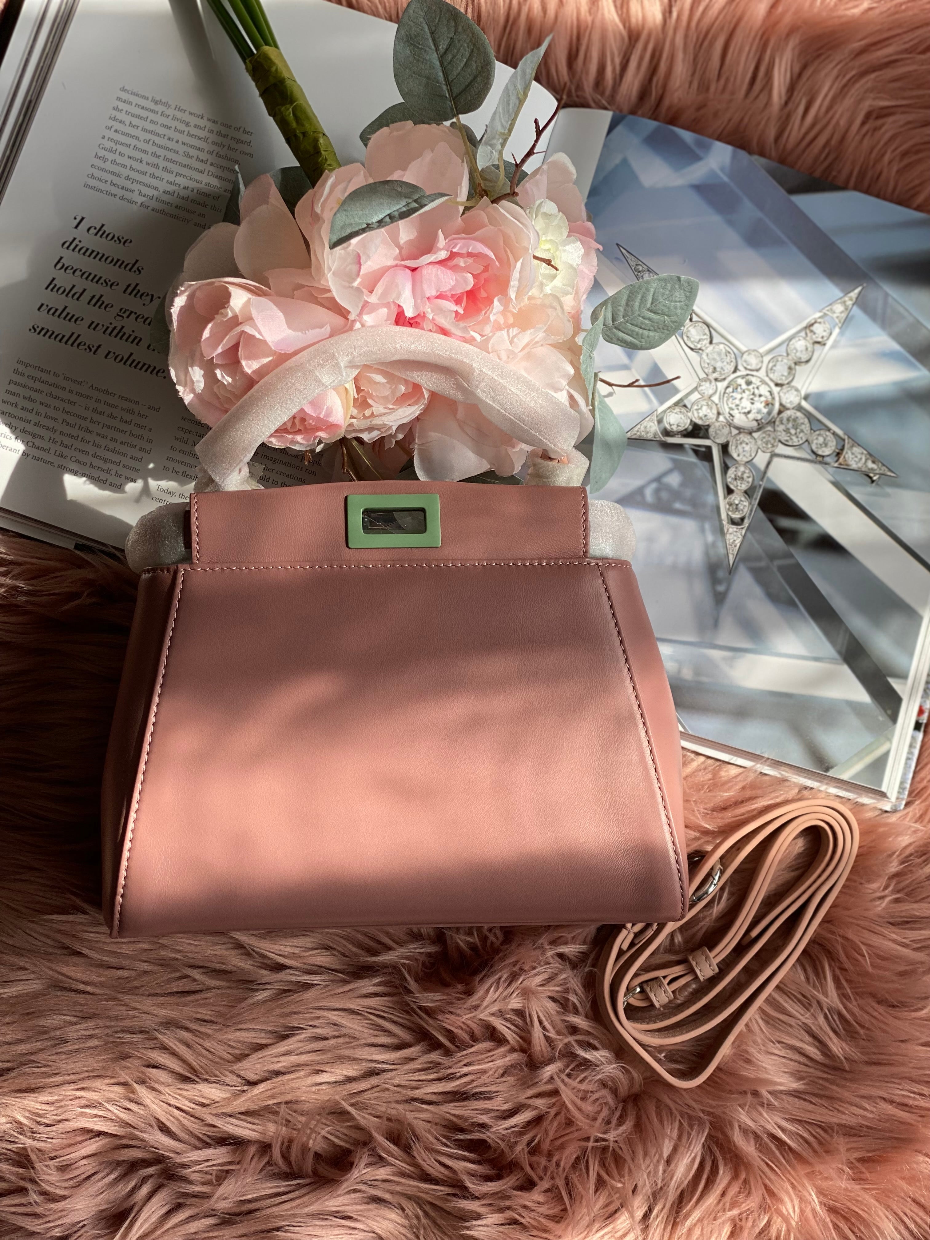 TOP FENDI Peekapoo Mini Bag - Pink & Tile