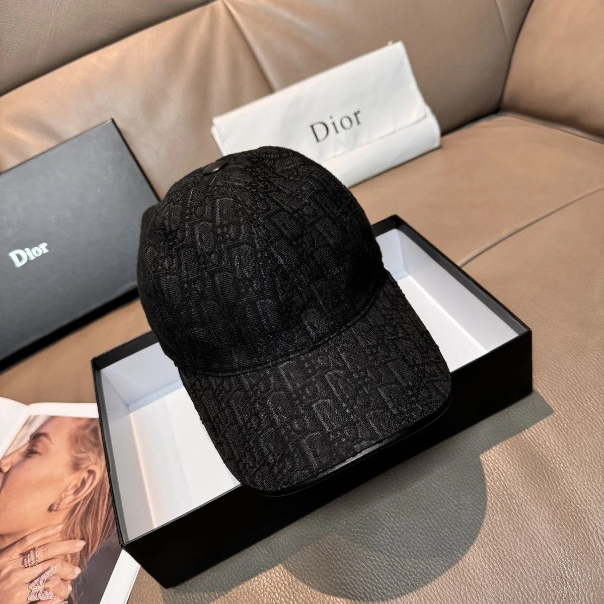 AAACAT Dark Tone Jacquard Letter Pattern Baseball Cap Vertical Strip Embroidery Curved Brim Adjustable Casual Sun Hat Unisex