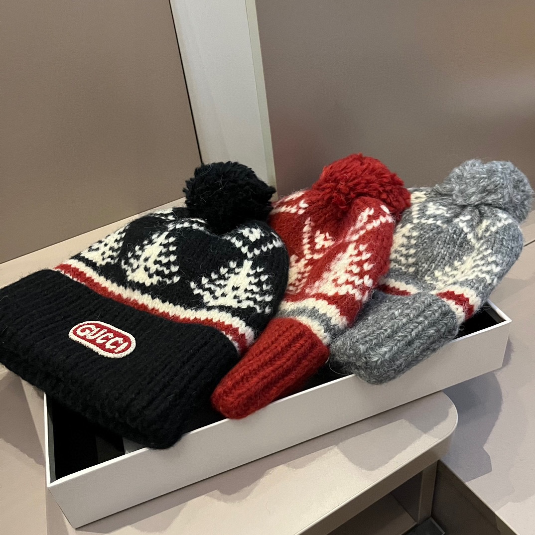 TOP GUCCI Knitted Hat - 3 Colors