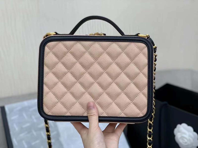 TOP CHANEL Vanity Case Bag  Medium - Light Pink