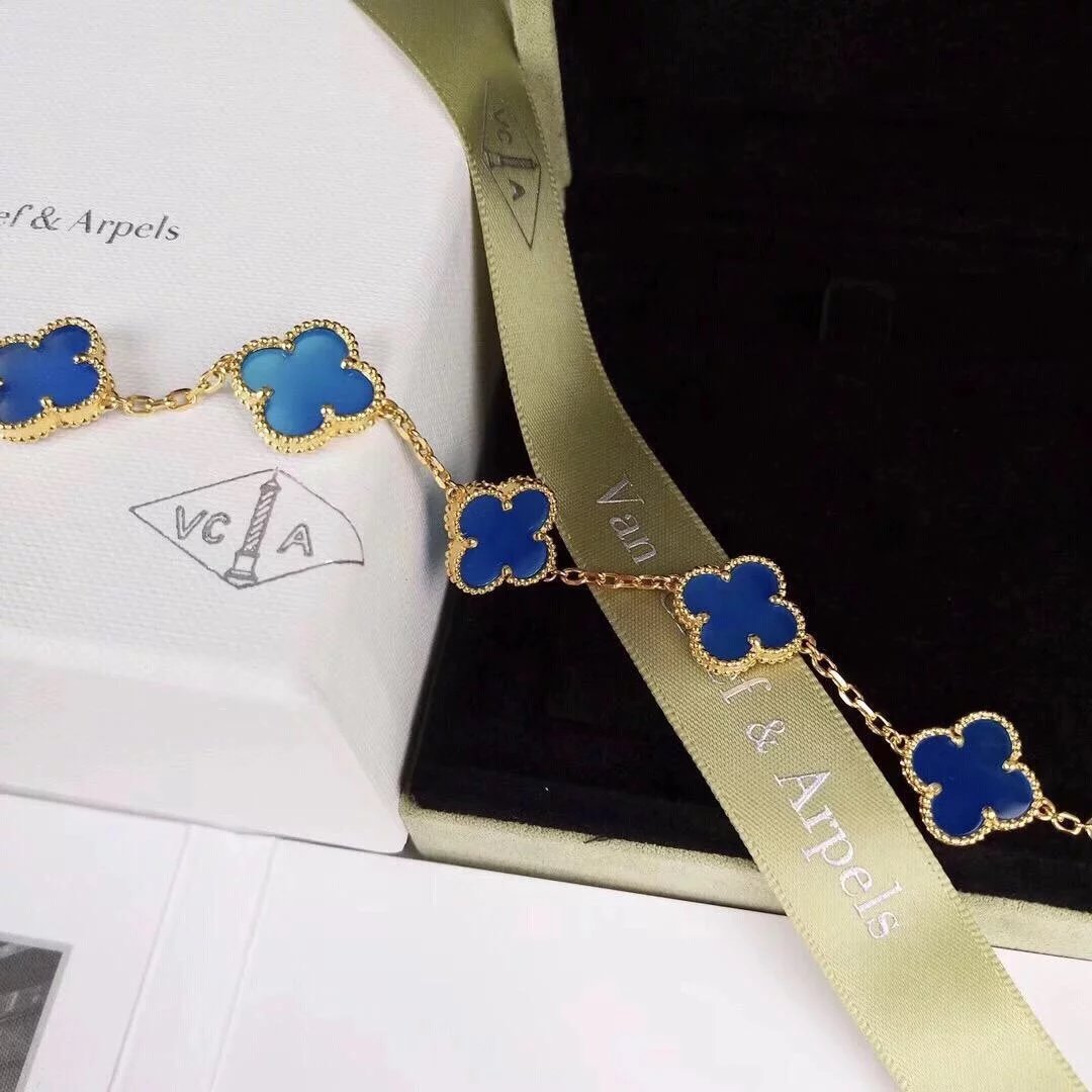 Van Cleef&Arpels VCA alhambra Bracelet Blue agate