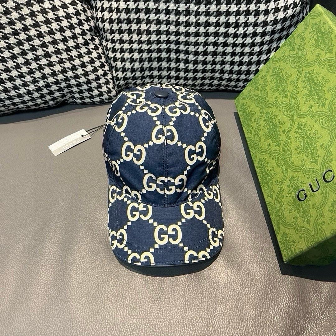 AAACAT Interlocking Letter Print Baseball Cap Curved Brim Adjustable Outdoor Sun Hat Unisex for Men Women