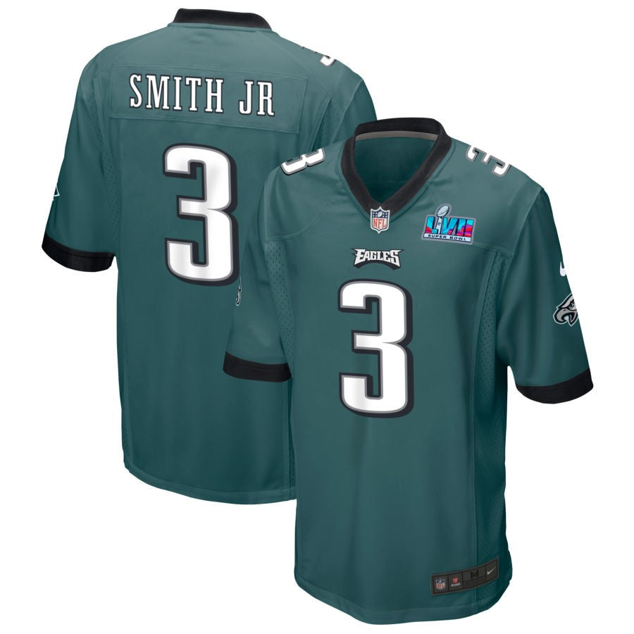 Nolan Smith Jr Philadelphia Eagles  Super Bowl LVII Game Jersey - Midnight Green