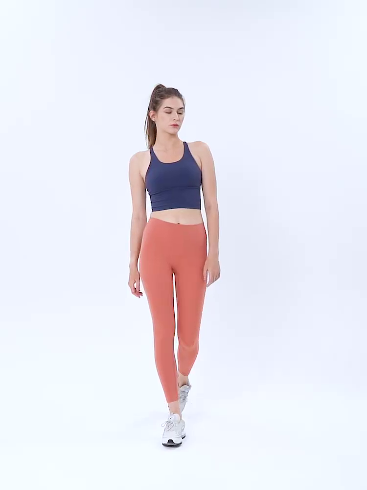 Sports Bras for Women Padded Sports Bra Tank Top Sexy Crisscross Back High Impact Longline Workout Yoga Bra