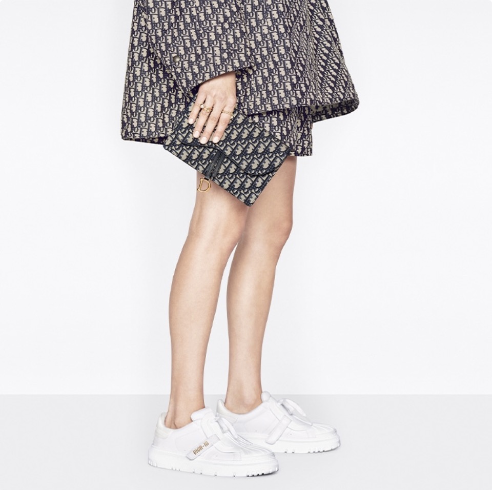 Perfect Replica Dior Saddle Pouch Blue Dior Oblique Jacquard S5620CTZQ_M928（10A Mirror Version）