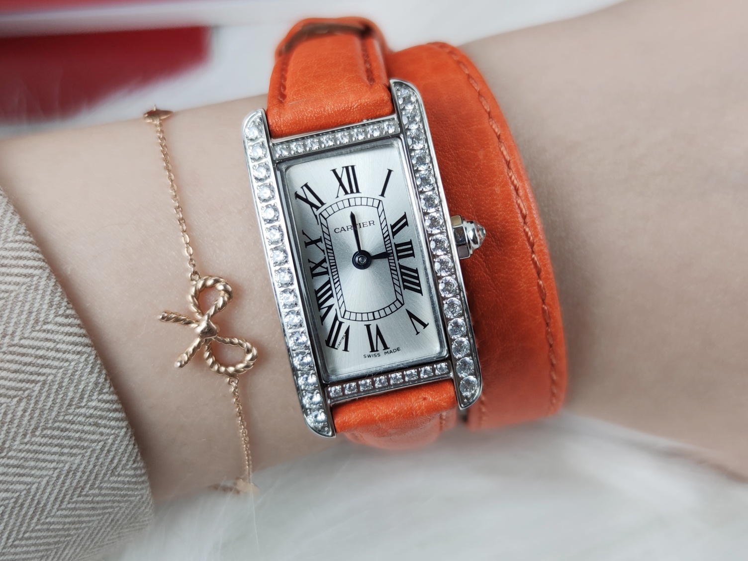 TOP Cartier Mini Model Tank Américaine Watch 35 x 19 mm - 5 Colors