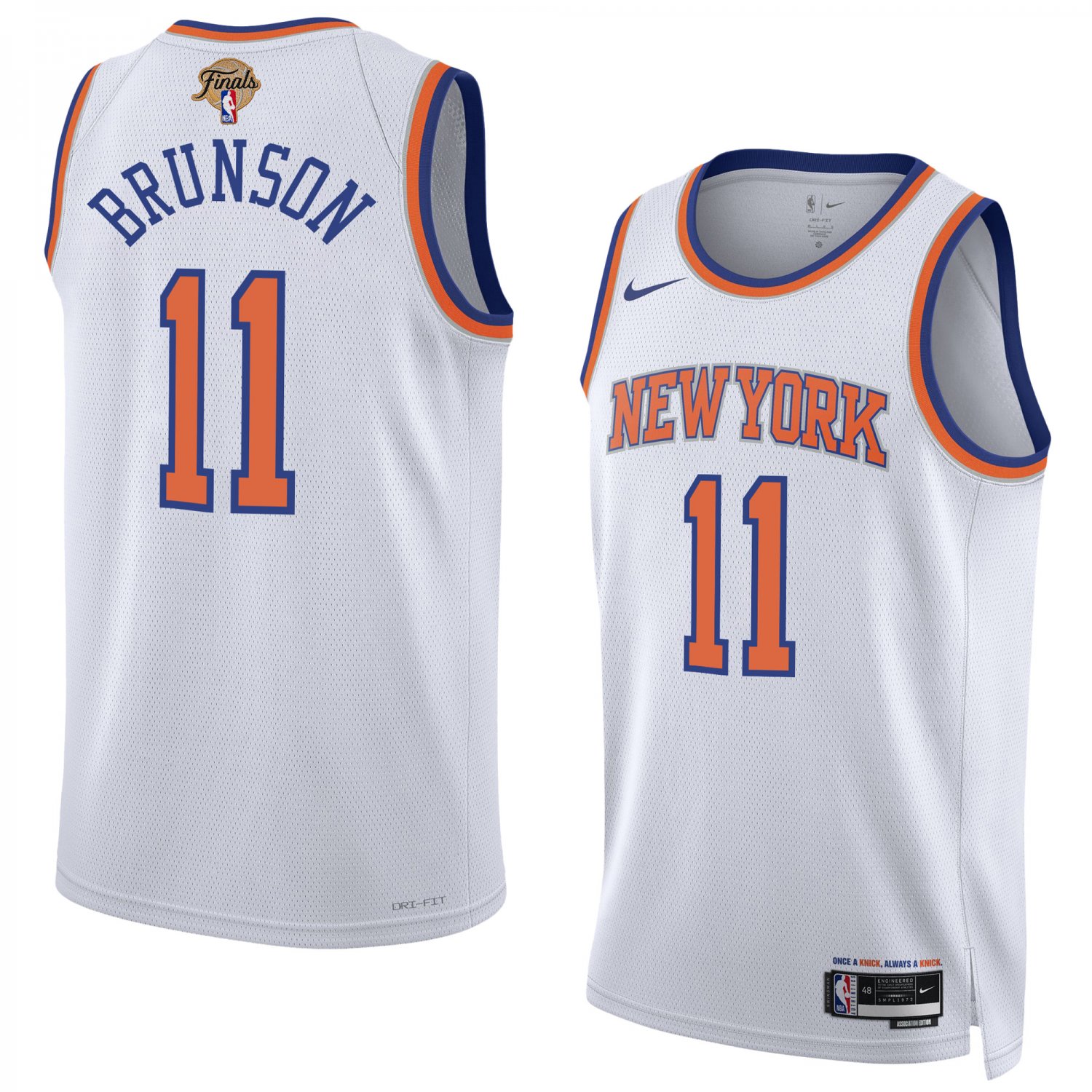 Jalen Brunson New York Knicks 2026 Finals Jersey - White