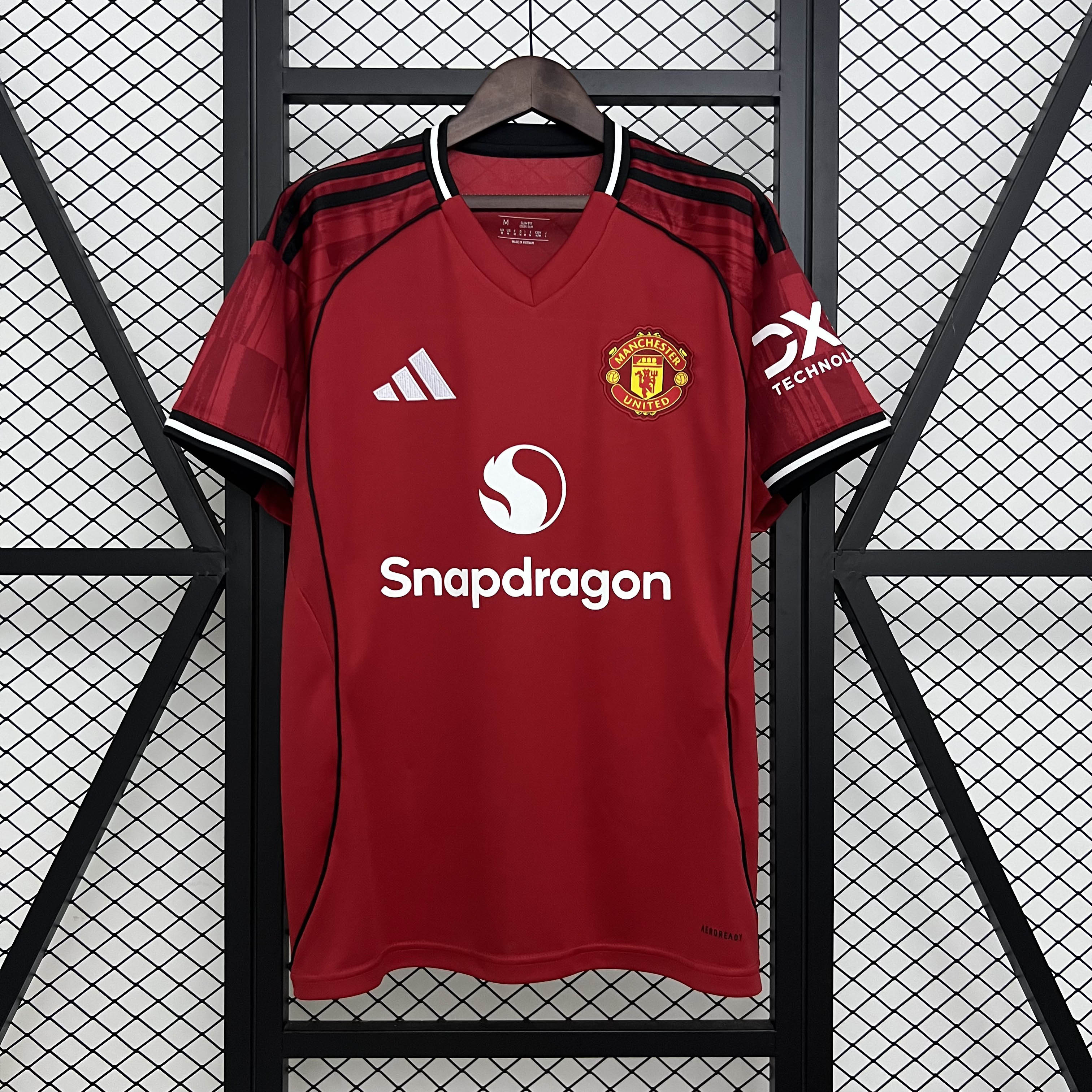 2025/2026 Manchester United Home Football Shirt 1:1 Thai Quality