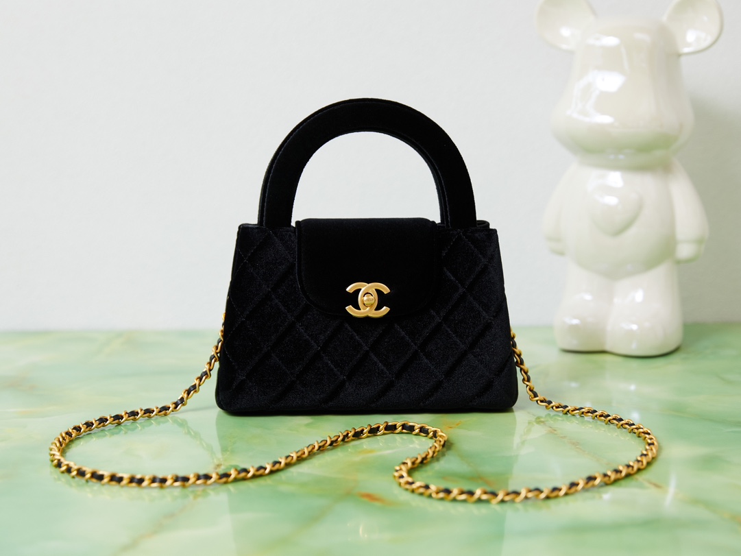TOP CHANEL Kelly Chain Bag 13*19*7 cm - GHW - 2 Colors
