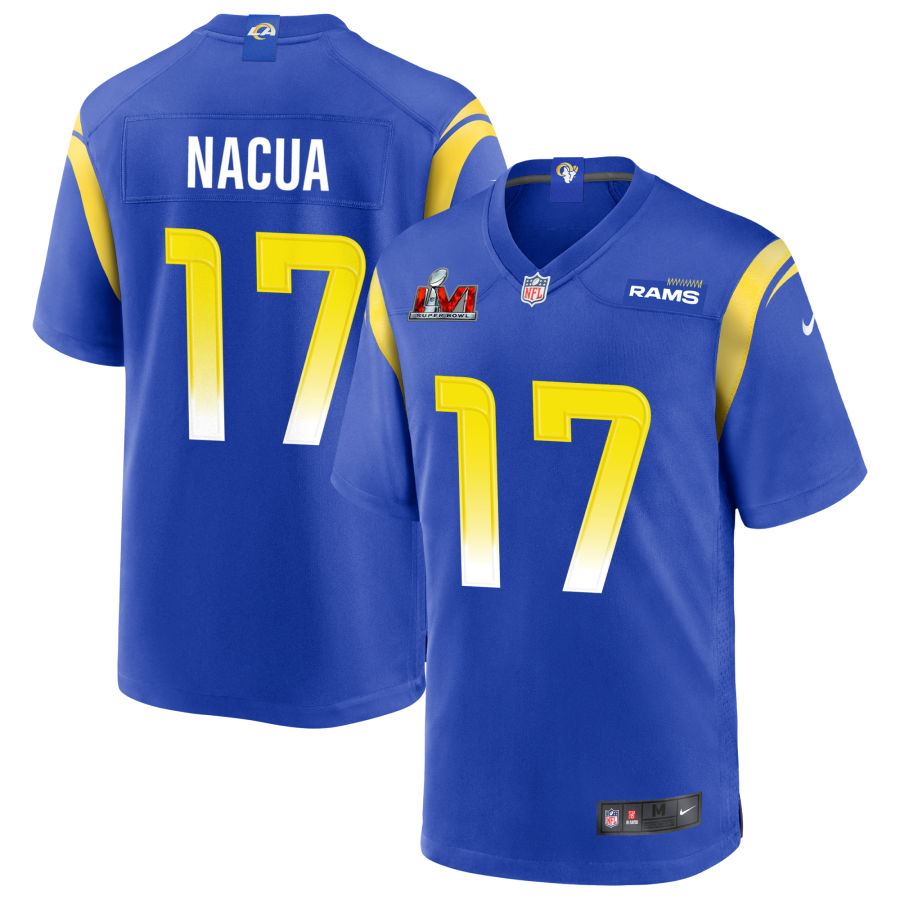 Puka Nacua Los Angeles Rams  Super Bowl LVI Game Jersey - Royal