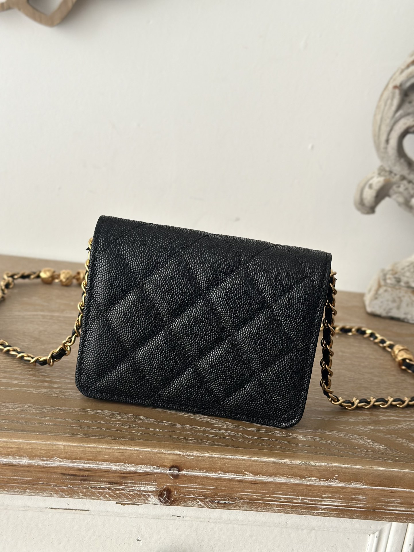 TOP CHANEL Mini Flap Bag 12.5x9x2.5cm - Black