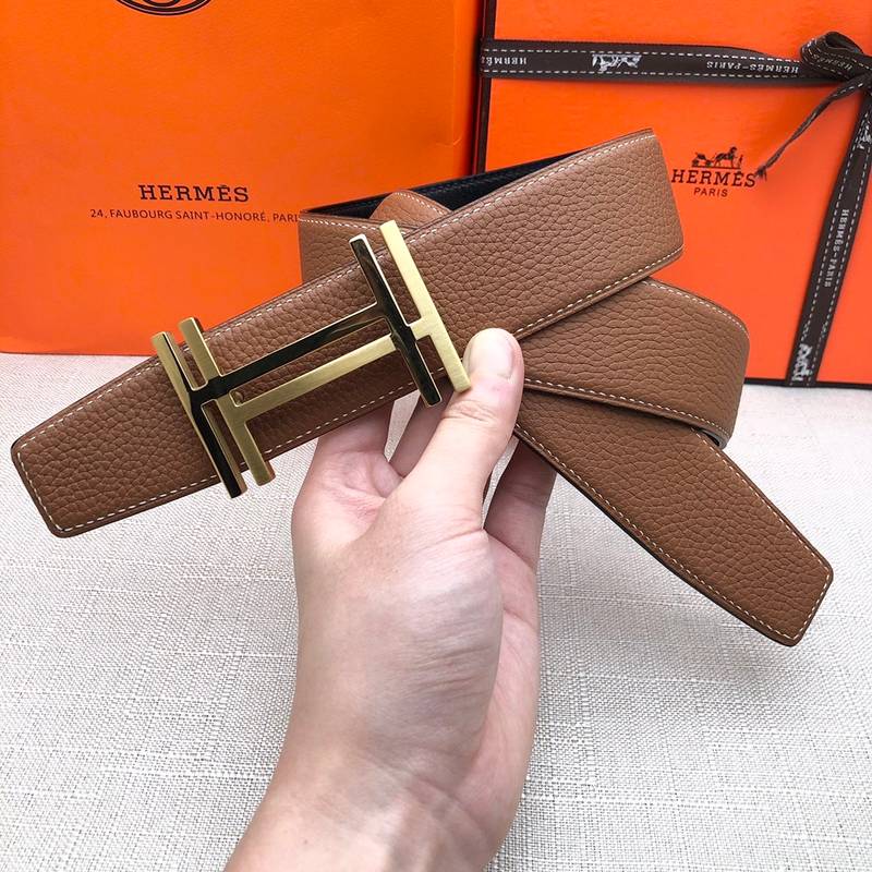 Hermès H Belt Buckle & Reversible Brown For Women, Women Belt 380MM